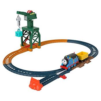 Thomas ve Arkadalar Motorlu Tren Seti Cranky The Crane Cargo Drop