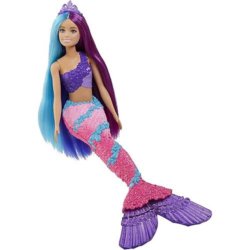 Barbie Dreamtopia Uzun Sal Bebekler Denizkz