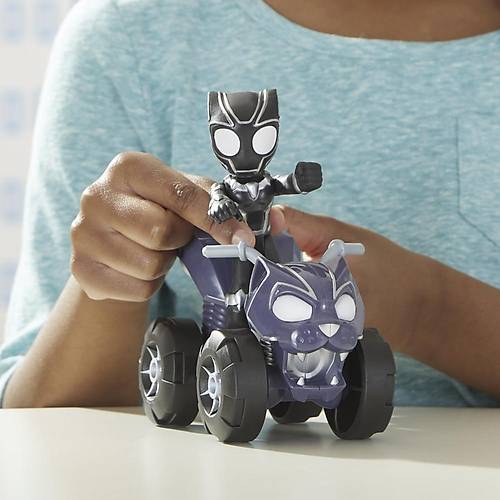 Spidey and His Amazing Friends Black Panther Figr ve Devriye Arac
