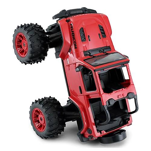 Rastar 1:14 Jeep Wrangler Rubicon Big Wheel Off-Roader Uzaktan Kumandal Araba  Krmz, 2.4 GHz, Dev Tekerlekli Off-Road Model