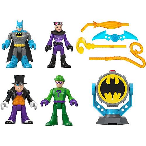 Imaginext DC Super Friends Bat-Tech Bat-Signal Figr Seti