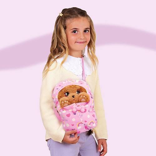 Baby Paws Sesli Yavru Kpek Pelu 20 Cm Cocker Pembe anta