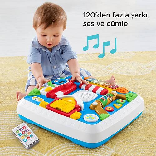 Fisher Price Elen ve ren Eitici Kpein Aktivite Masas Trke