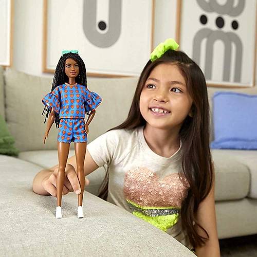 Barbie Byleyici Parti Bebekleri Kalp Desenli Elbise