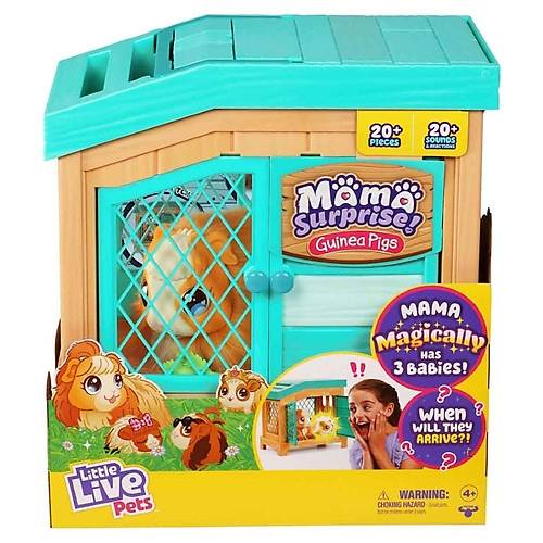 Little Live Pets Anne ve Yavrular Mama Surprise Oyun Seti S1 Guinea Pigs