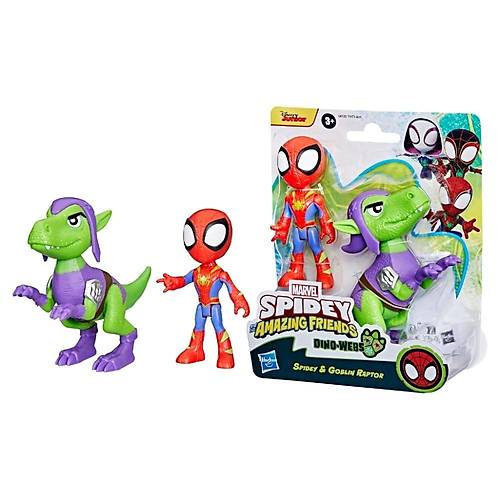 Spidey and His Amazing Friends Dino Webs Figrler Spidey & Goblin Raptor