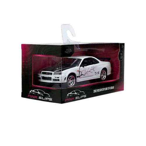 Jada 1:32 Pink Slips 2002 Nissan Skyline GT-R (R34) Model Araba | ocuklar ve Yetikinler in
