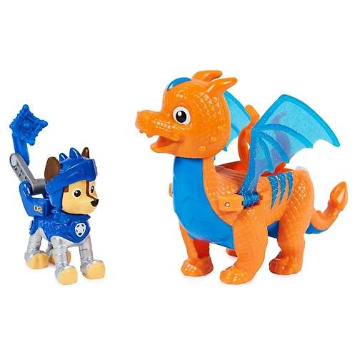 Paw Patrol Kurtarma Sovalyeleri ve Ejderha kili Set Chase ve Dragon Draco