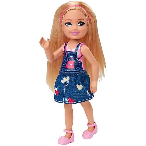Barbie Chelsea Bebek Serisi Kot Etekli Sarn Bebek