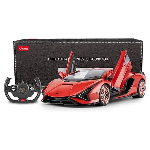 Rastar 1:14 Uzaktan Kumandal Araba Lambroghini Sian FKP 37 Man Kap Alan 2.4 Ghz Ikl Krmz