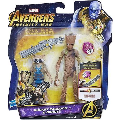 Avengers Infinity War Figr ve Sonsuzluk Ta Rocket Raccoon & Groot