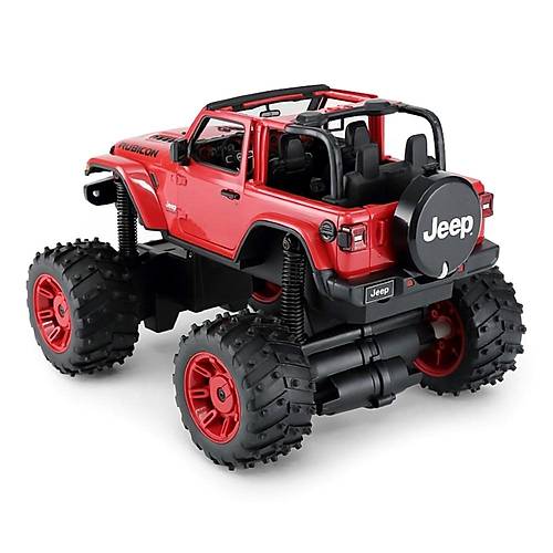 Rastar 1:14 Jeep Wrangler Rubicon Big Wheel Off-Roader Uzaktan Kumandal Araba  Krmz, 2.4 GHz, Dev Tekerlekli Off-Road Model