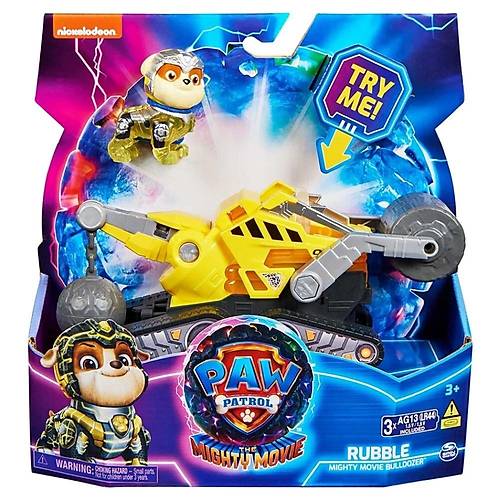 Paw Patrol The Mighty Movie Figr ve Aralar Rubble