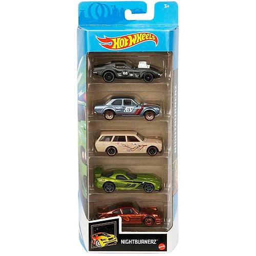 Hot Wheels 5'li Araba Seti Nightburnerz