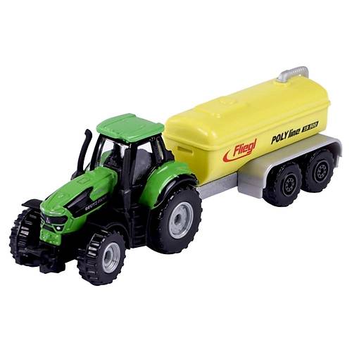 Majorette Trailer Deutz-Fahr 9340 + Fliegl Tank