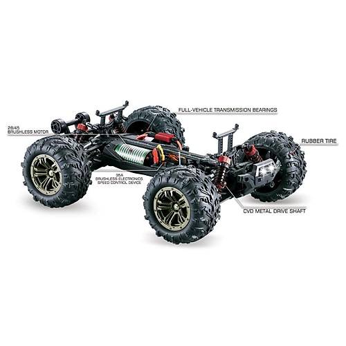 Xinlehong 1:16 Brushless RC Araba | 52km/s 4WD Krmz Kumandal Yksek Hzl Araba