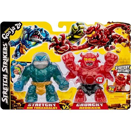 Heroes of Goo Jit Zu Stretch kili Paket Sir Thrashalot VS Crunchy Redback Boyutlarnn 3 Katna Kad