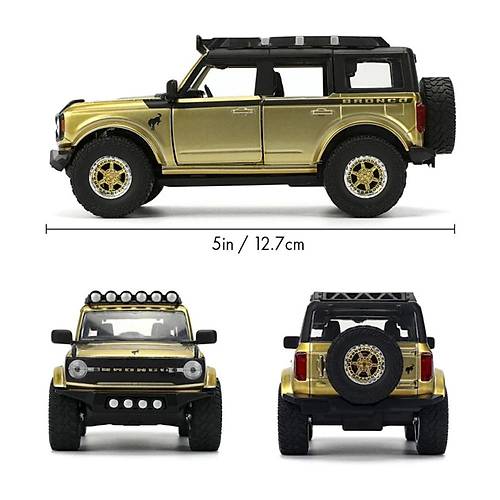 Jada 1:32 Pink Slips 2021 Ford Bronco Model Araba | ocuklar ve Yetikinler in