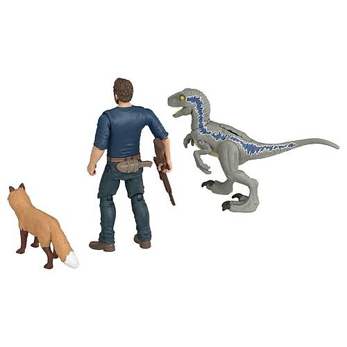 Jurassic World Karakter ve Dinozor Figr Paketi Owen & Velociraptor Beta
