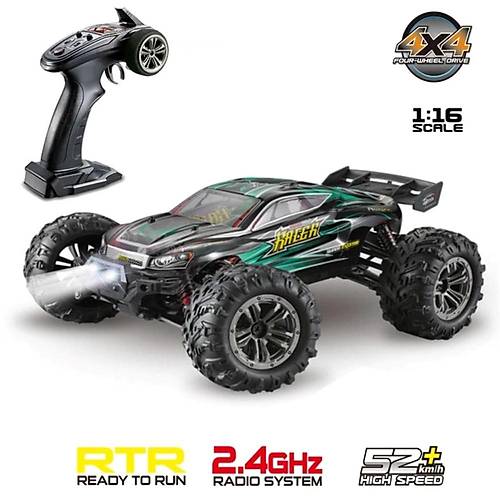 Xinlehong 1:16 Brushless RC Araba | 52km/s 4WD Yeil Kumandal Yksek Hzl Ara