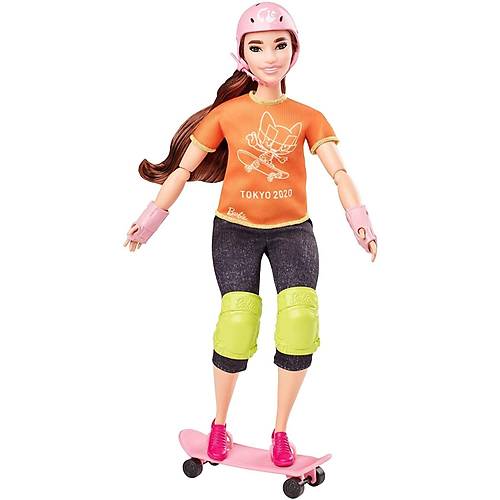 Barbie Olimpiyat Bebekleri Kaykayc Bebek