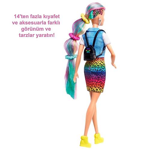 Barbie Leopar Desenli Salar Bebei