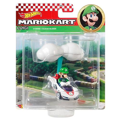 Hot Wheels Mario Kart Planrl Aralar Luigi