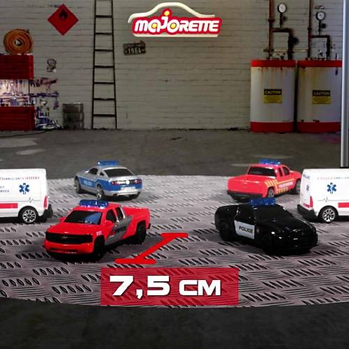 Majorette 1:64 Ikl ve Sesli Acil Durum Aralar Chevrolet Silverado