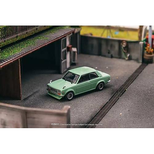 Tarmac 1:64 Datsun 510 Light Green T64R-052-GR