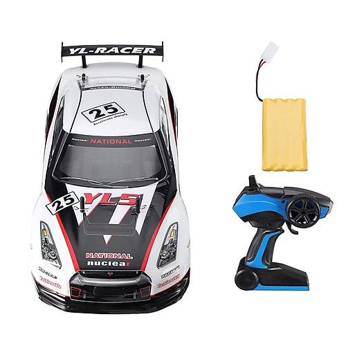 Racer 1:10 Uzaktan Kumandal Araba Drift 2.4 Ghz 20 Km/h Usb arj 43 Cm 8+ Ya YL5 Beyaz