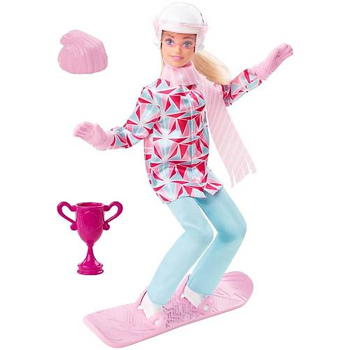 Barbie Snowboard Sporcusu Bebek