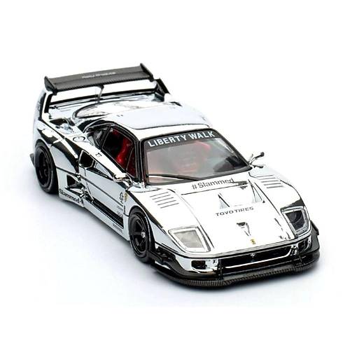 Inno 1:64 LBWK F40 Chrome Silver