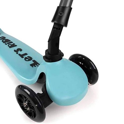 Let's Ride 3 Tekerlekli Katlanabilir Ikl Scooter Turkuaz