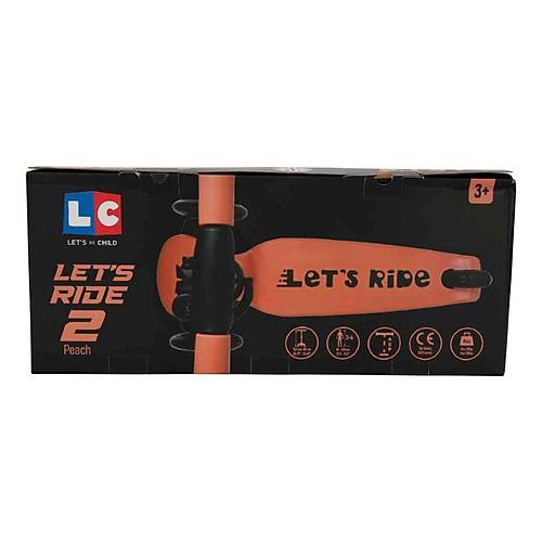 Let's Ride 3 Tekerlekli Katlanabilir Ikl Scooter Somon