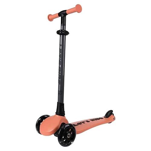Let's Ride 3 Tekerlekli Katlanabilir Ikl Scooter Somon