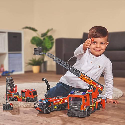 Dickie Toys Acil Durum Aralar Sesli ve Ikl Byk  Havaalan tfaiye Arac
