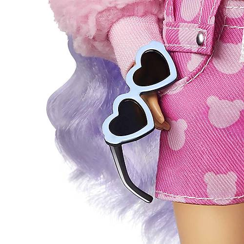 Barbie Extra Bebek ve Aksesuarlar Mor Sal Bebek