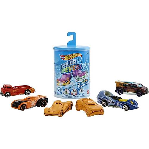 Hot Wheels Color Reveal Renk Deitiren zel 2'li Aralar 1. Seri Mavi