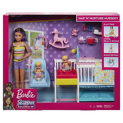 Barbie Bebek Bakcs Skipper Uyku Eitiminde Oyun Seti