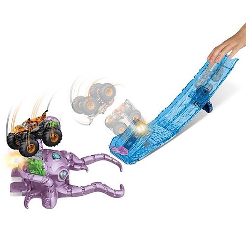 Hot Wheels Monster Trucks Aksiyona Balang Oyun Seti Octo-Slam
