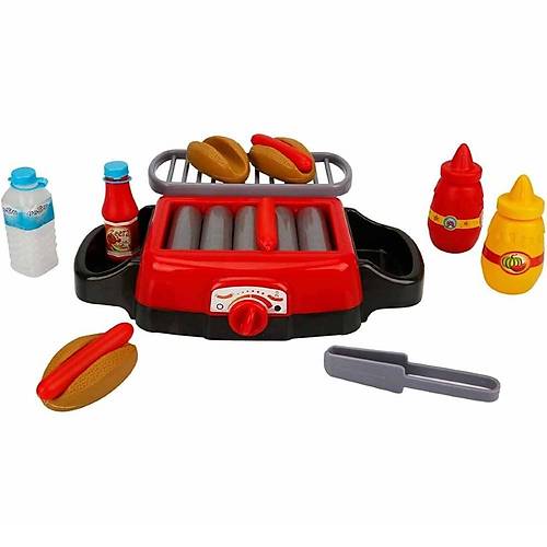 Little Chef Sesli ve Ikl Hot Dog Izgara Oyun Seti