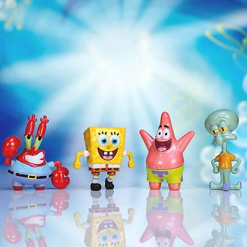 Metalfigs Sponge Bob Figrler 4'l Set
