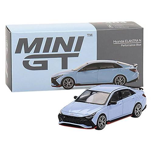 Mini GT 1:64 Scale Hyundai Elantra N Performance Blue