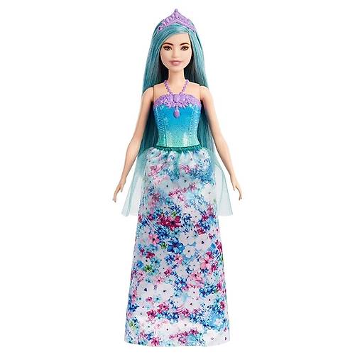 Barbie Dreamtopia Prenses Bebek Minyon, Turkuaz Sal, Iltl Korse, Prenses Etek ve Tal