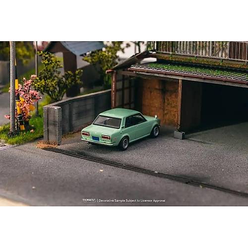 Tarmac 1:64 Datsun 510 Light Green T64R-052-GR