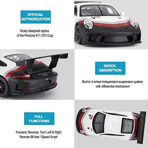 Rastar 1:14 Uzaktan Kumandal Araba Porsche 911 Gt3 Cup 2.4 Ghz