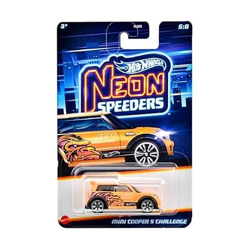 Hot Wheels Neon Yarlar Temal Arabalar JBY96 Neon Speeders Mini Cooper S Challenge