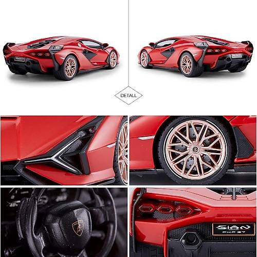 Rastar 1:14 Uzaktan Kumandal Araba Lambroghini Sian FKP 37 Man Kap Alan 2.4 Ghz Ikl Krmz