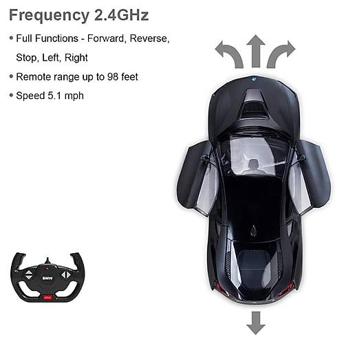 Rastar 1:14 Uzaktan Kumandal Araba Bmw 8 Oto Kap Alan 2.4 Ghz 4.8v Usb arj Ikl Siyah