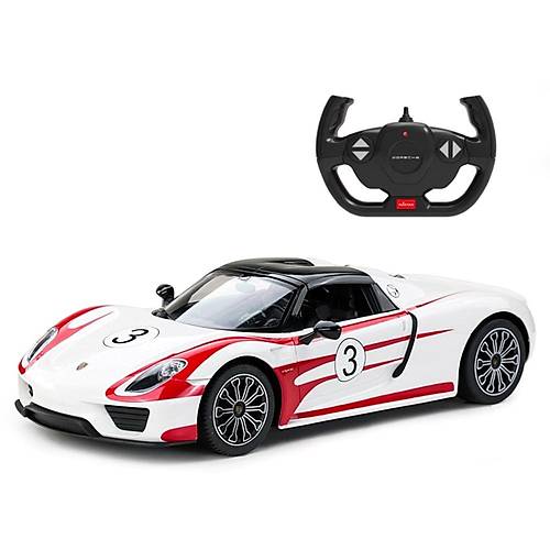 Rastar 1:14 Uzaktan Kumandal Araba Porsche 918 Spyder Weissach 2.4 Ghz Ikl Beyaz